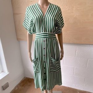 Faithfull the Brand Tie-Back Midi Dress